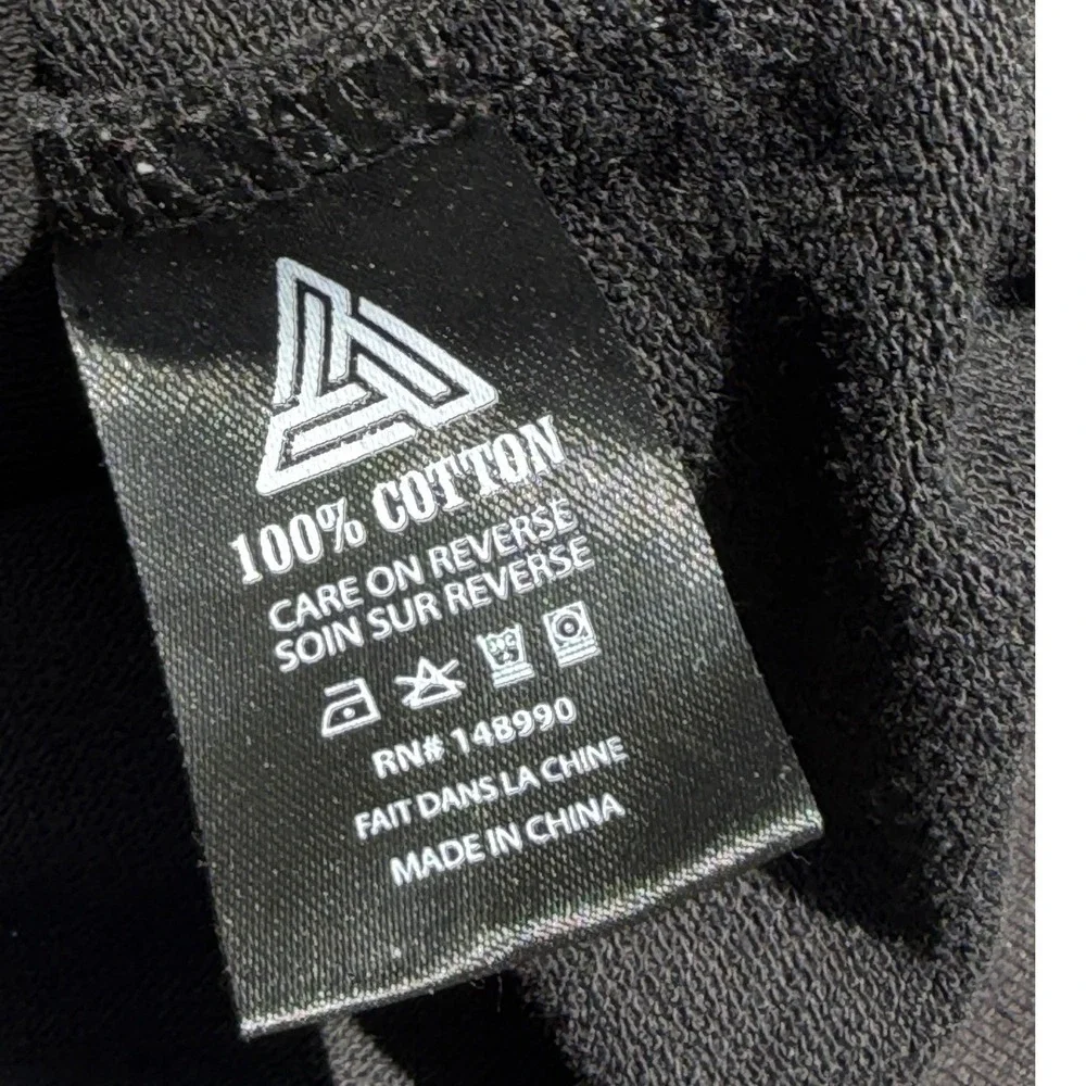 Black Pyramid Mens Rolling Stones Mustache Graphic‎ Sweatshirt Black Medium